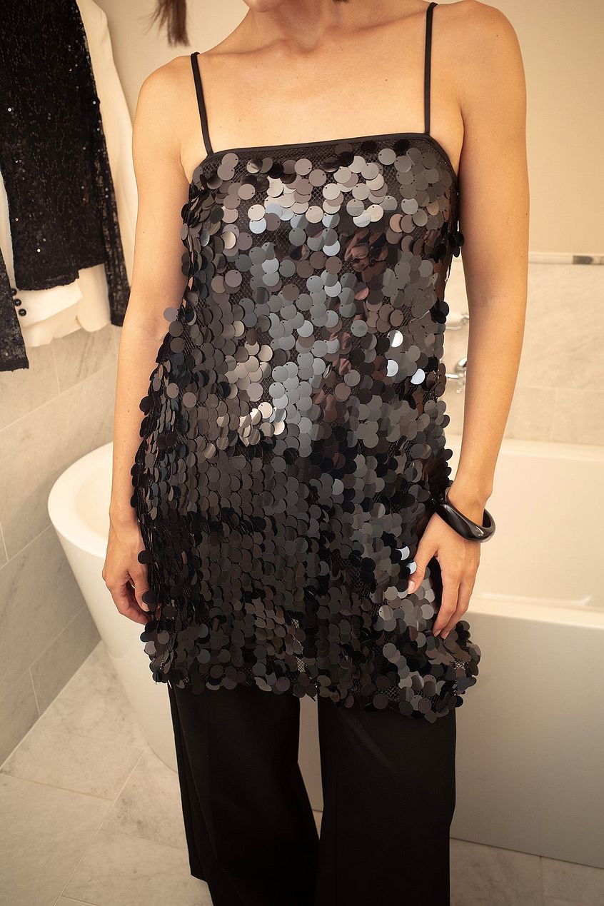 Na-kd Sequin Mini Slip Dress