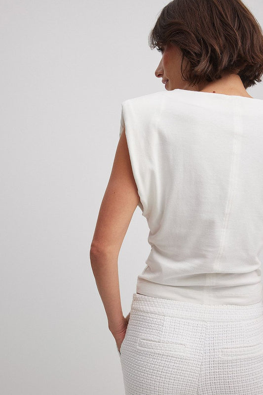 Sharp Shoulder Top