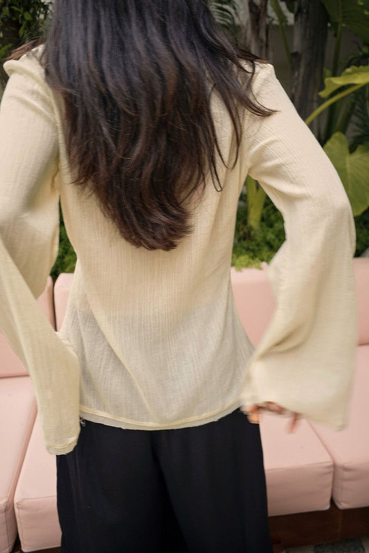 Na-kd Sheer Soft Cotton Blouse