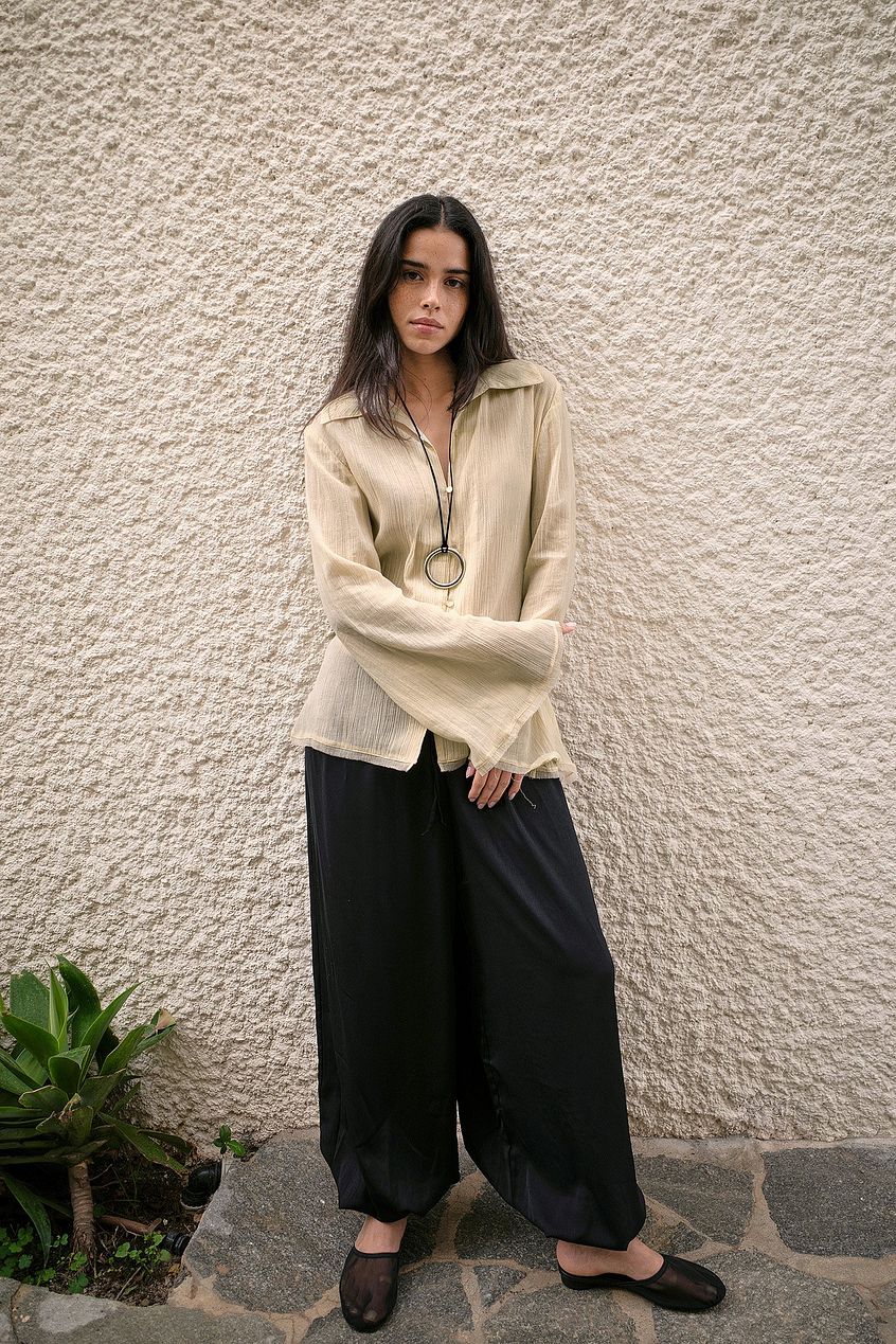 Na-kd Sheer Soft Cotton Blouse