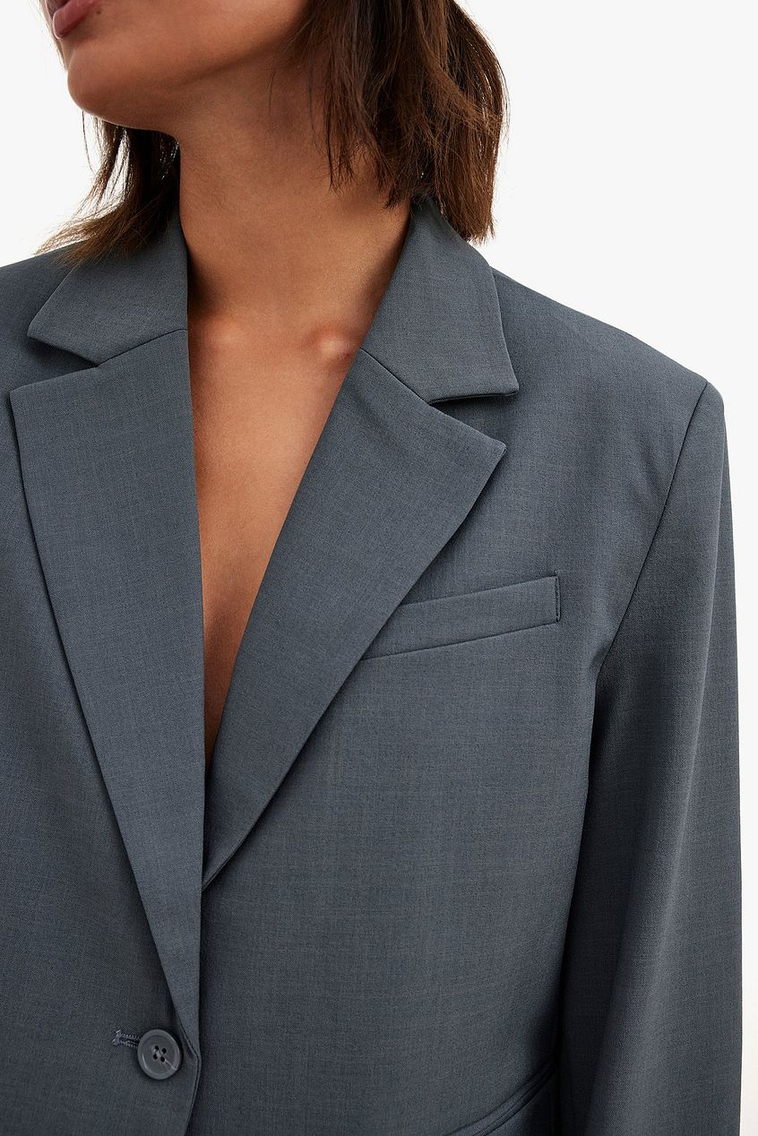 Na-kd Short Tailored Straight Blazer