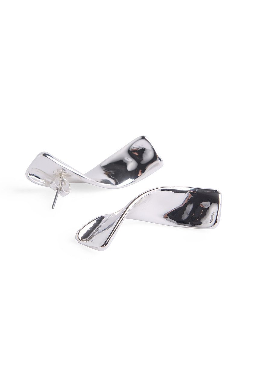 Silver Plated Twist Earrings