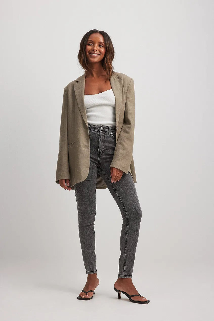 Skinny High Waist Stretch Jeans