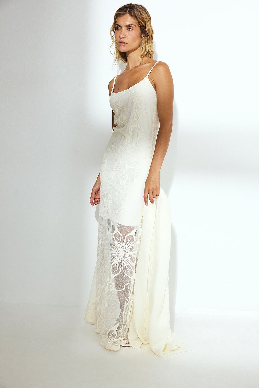 Na-kd Slip Lace Maxi Dress