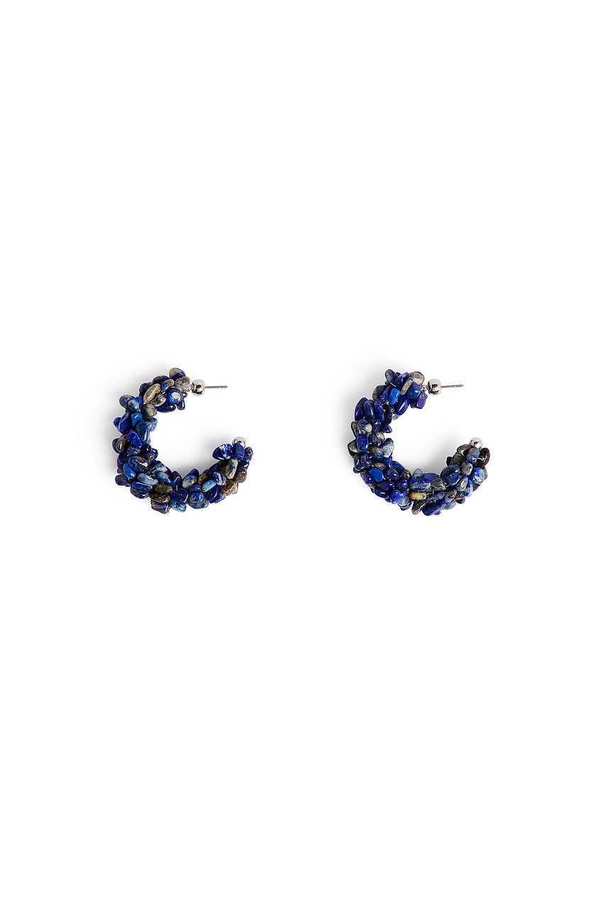 Colored Small Stone Hoops