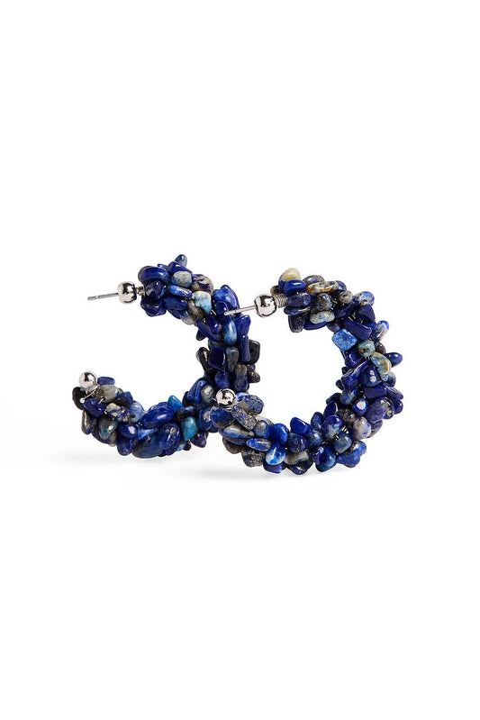Colored Small Stone Hoops
