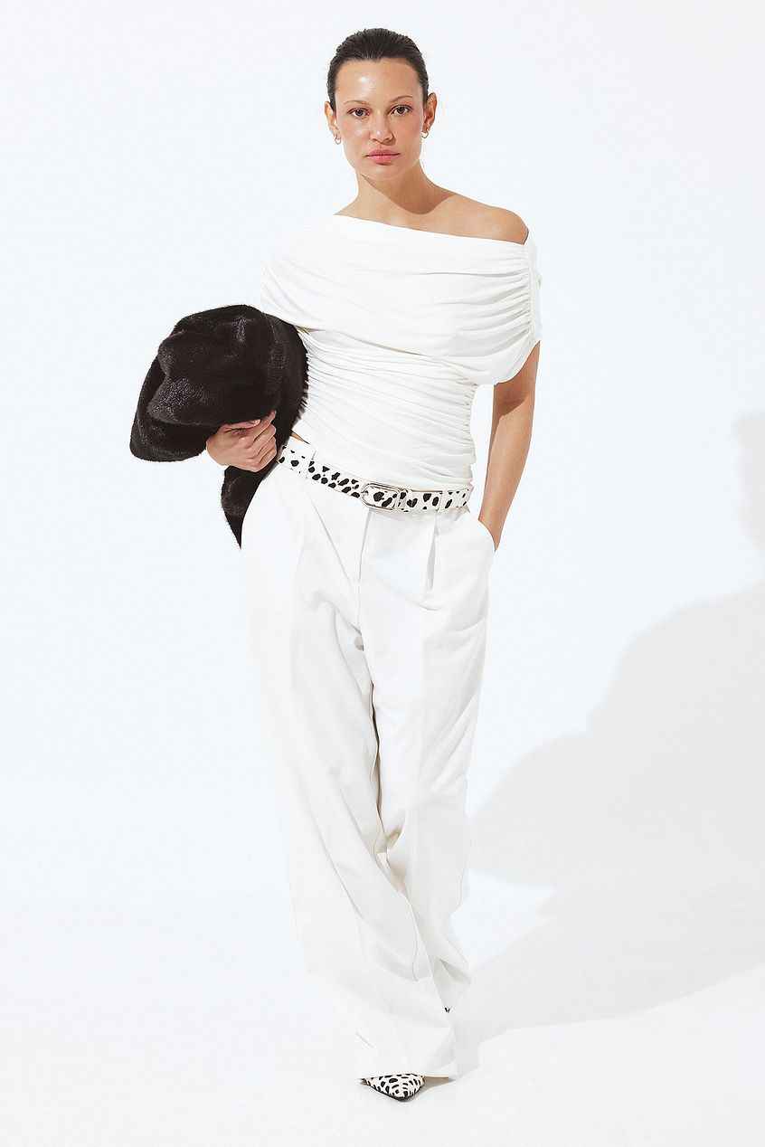Na-kd Soft Line Draped Top