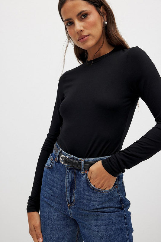 Na-kd Soft Line Long Sleeve Top