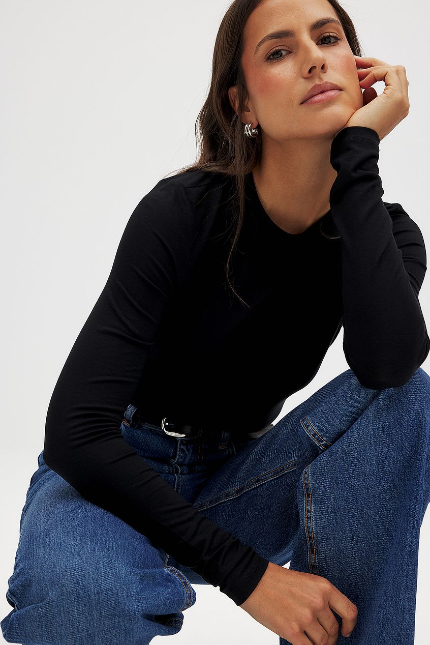 Na-kd Soft Line Long Sleeve Top