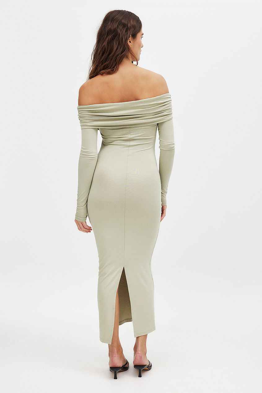 Na-kd Soft Line Midi Dress
