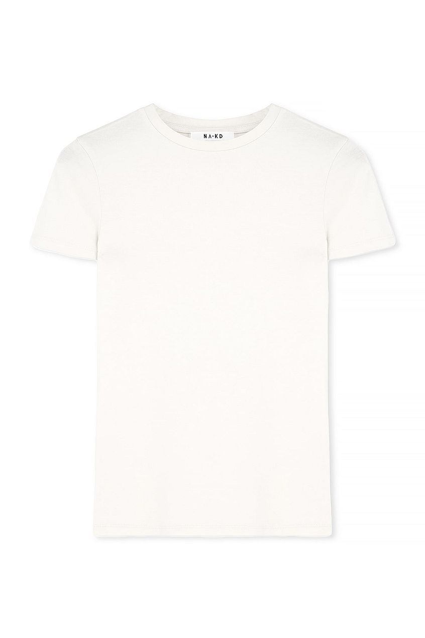 Na-kd Soft Line Round Neck Short Sleeve Top