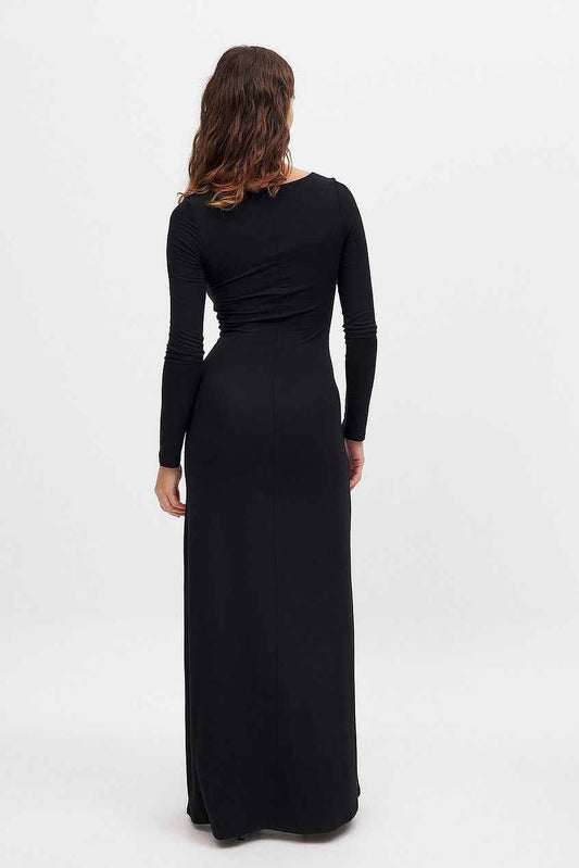 Na-kd Soft Line Scoop Neck Maxi Dress