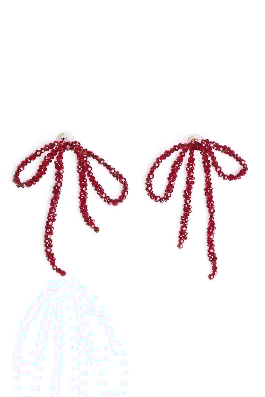 Sparkling Bow Earrings