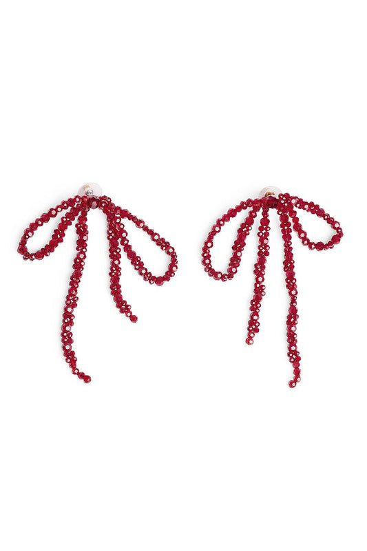 Sparkling Bow Earrings