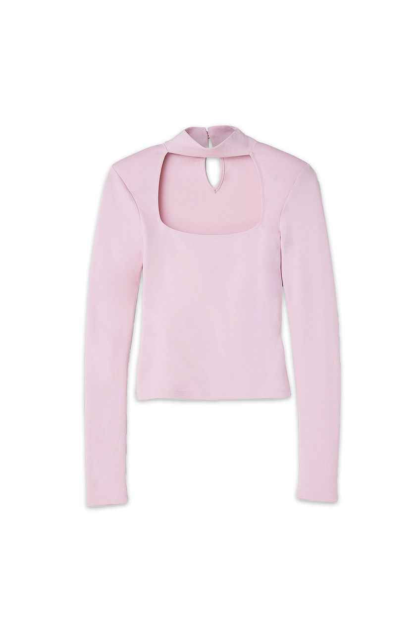 Na-kd - Square Neck Choker Detail Top