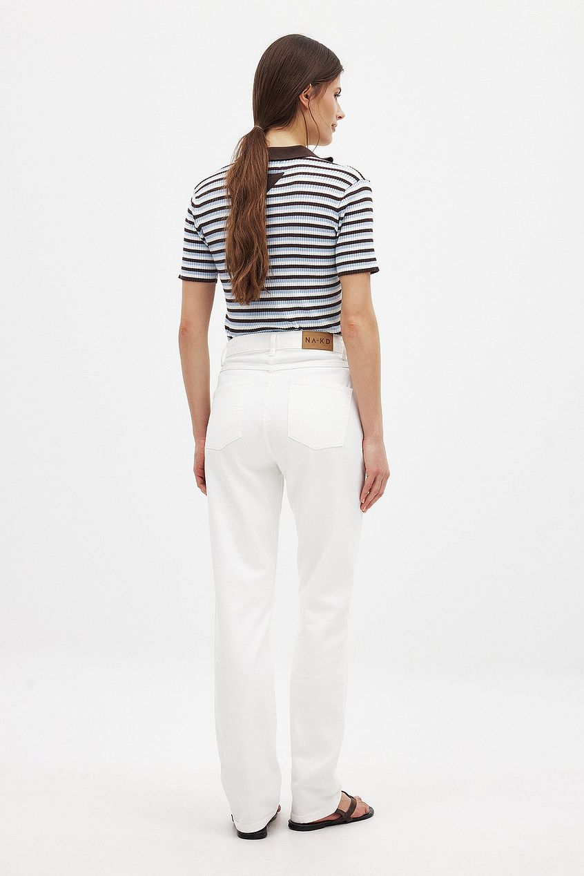 Na-kd Straight High Waist Jeans