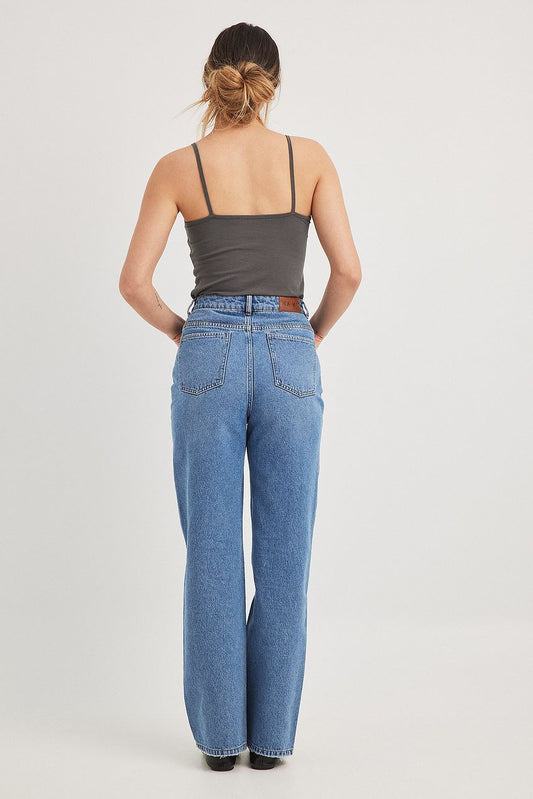 Straight High Waist Ankle Jeans