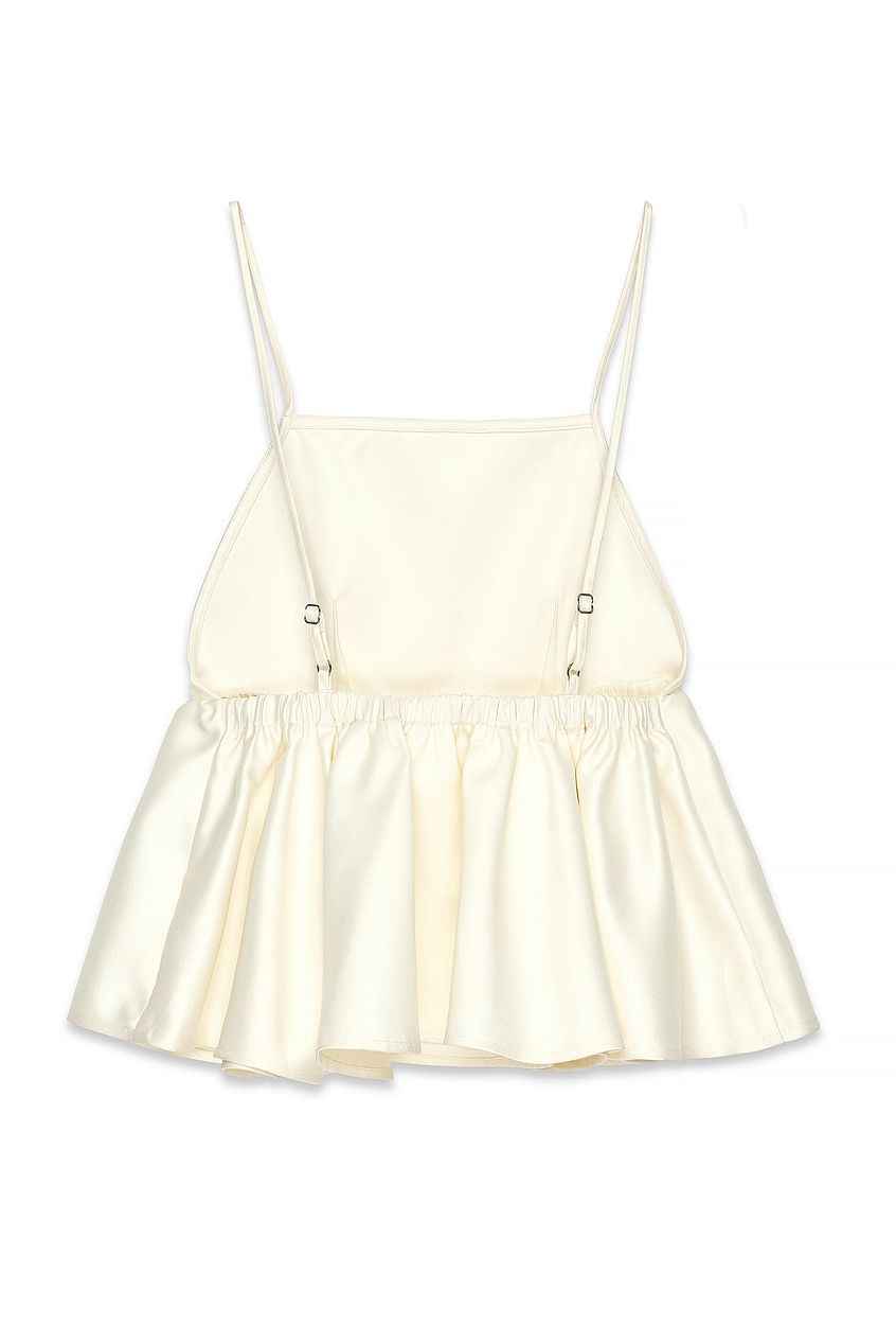 Na-kd Strap Open Back Peplum Top