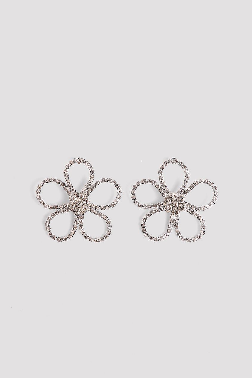 Strass Flower Earrings