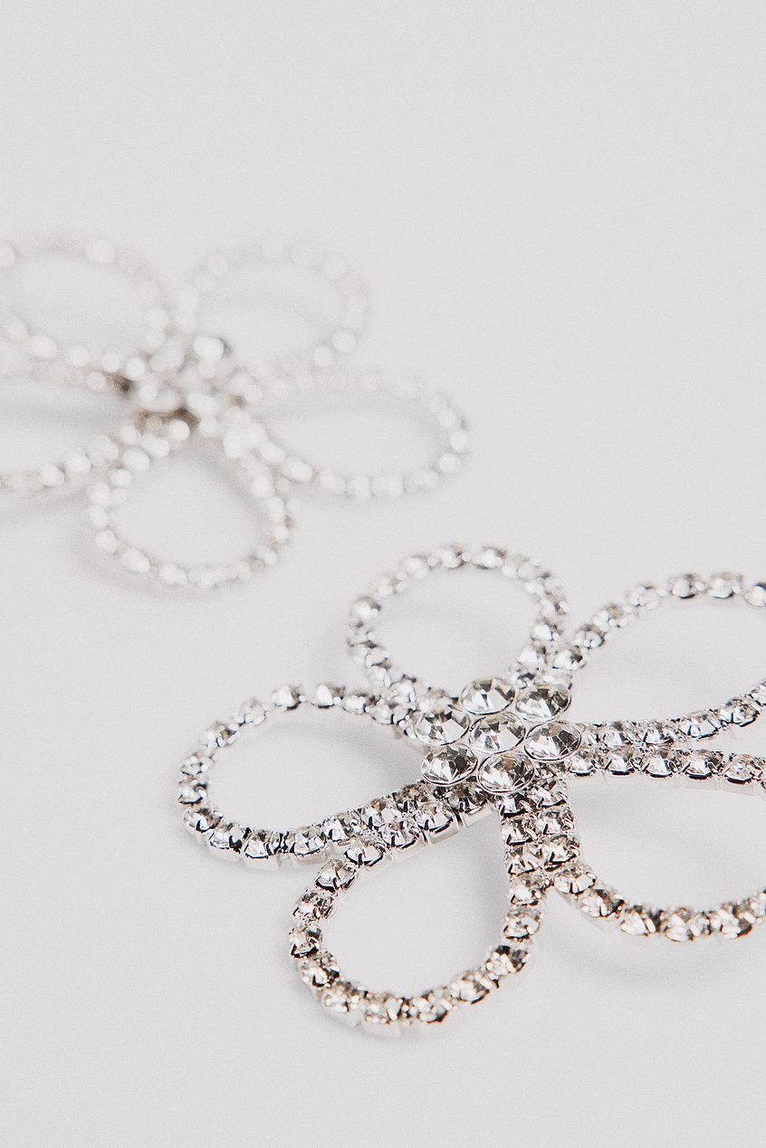 Strass Flower Earrings