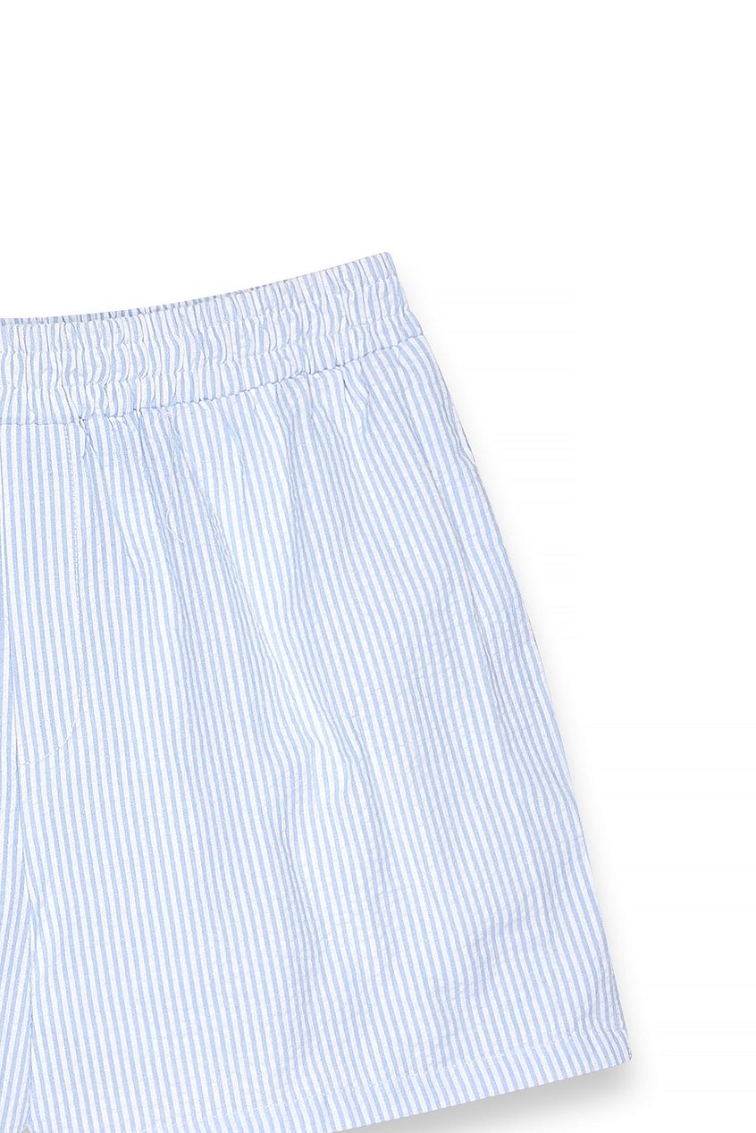 Na-kd - Striped Seersucker Elastic Waist Shorts