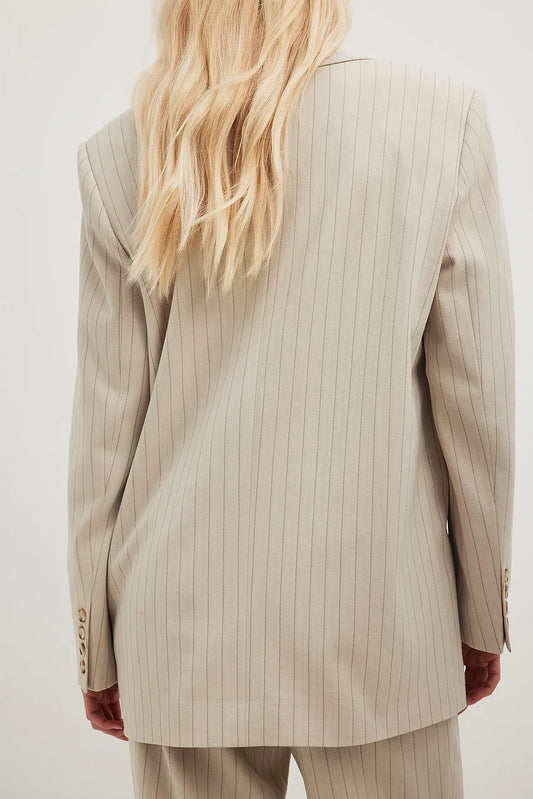Striped Oversized Blazer