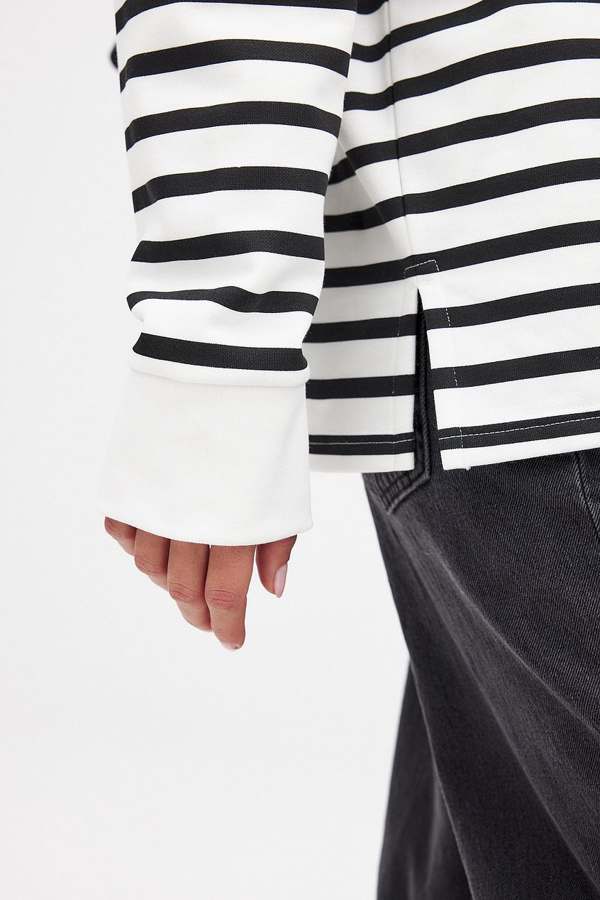Striped Oversized Sweatshirt