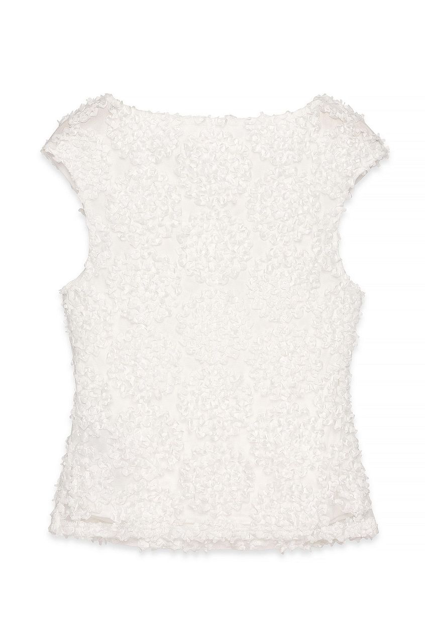 Na-kd Structure Cap Sleeve Top