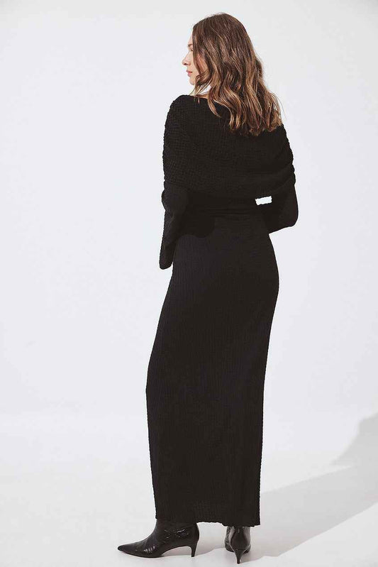 Na-kd Structured Draped Maxi Dress