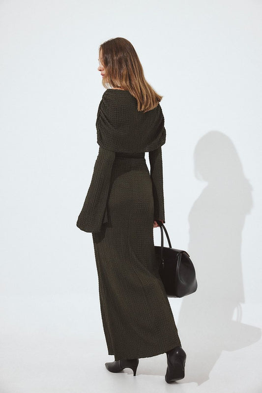 Na-kd Structured Draped Maxi Dress