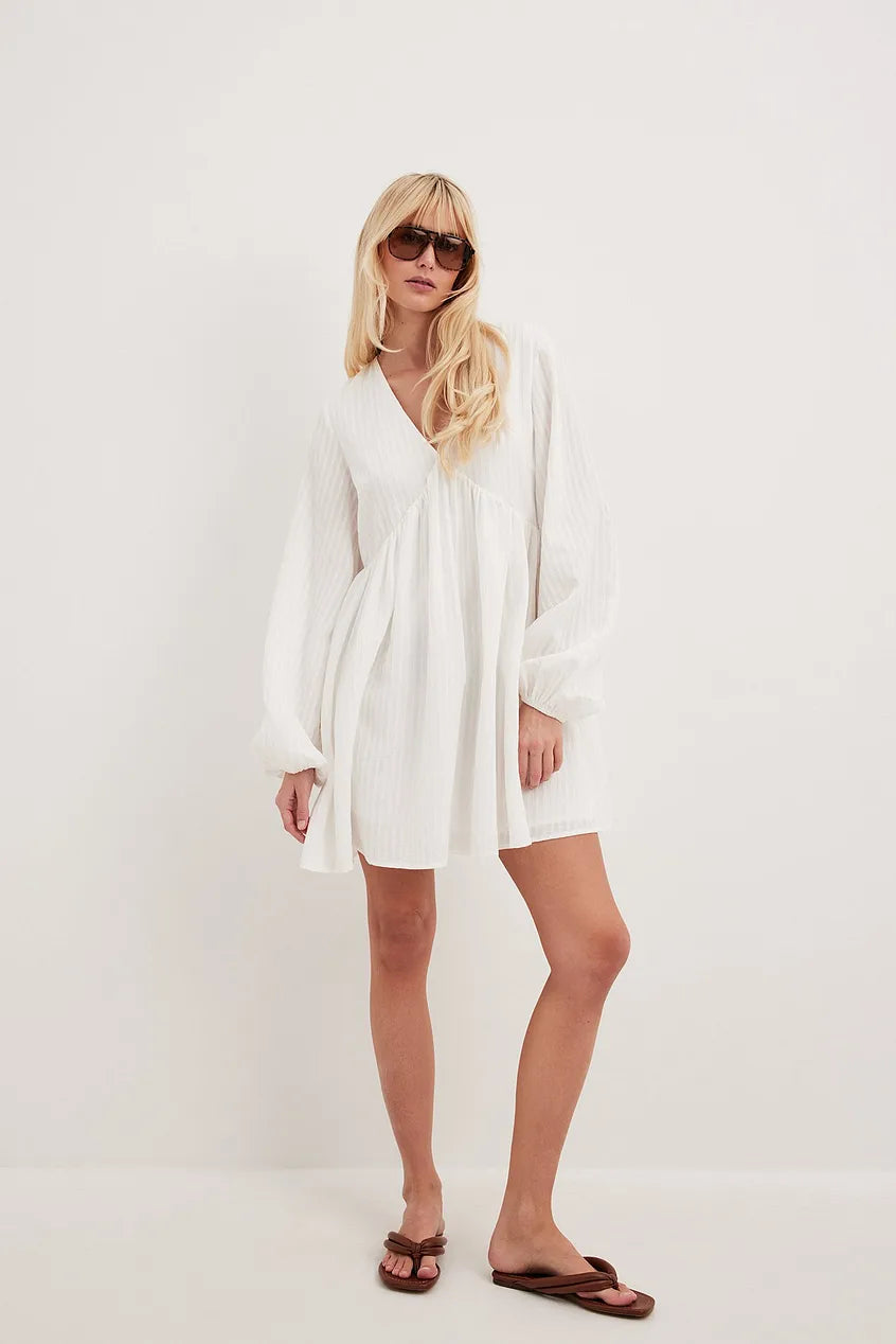 Structured Flowy Mini Dress