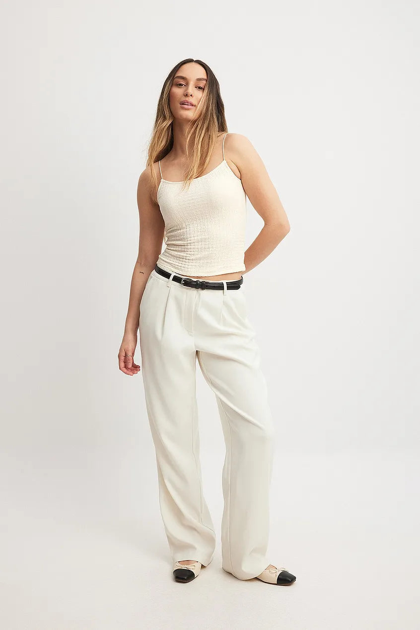 Structured Spaghetti Strap Top