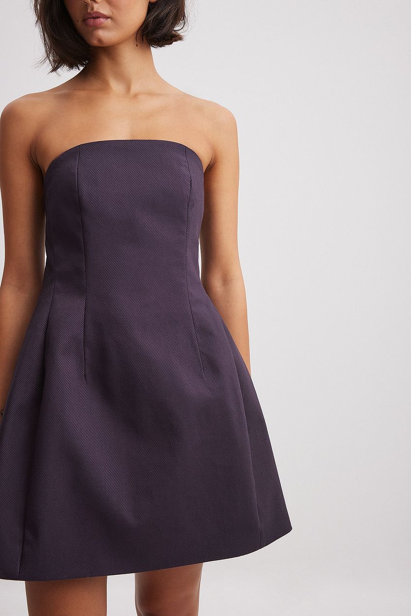 Tailored Bandeau Mini Dress