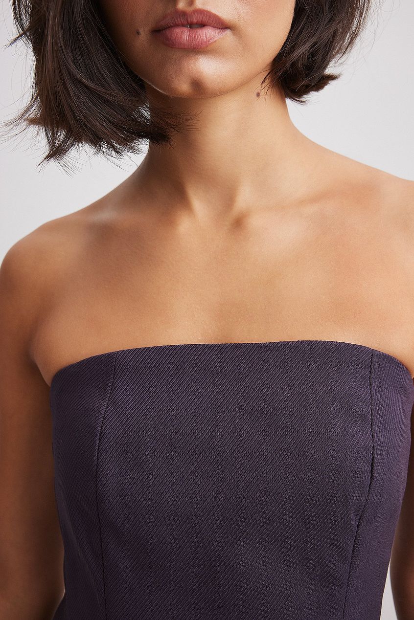 Tailored Bandeau Mini Dress