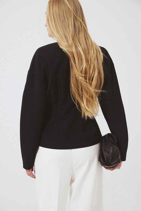 Na-kd Tailored Fitted Button Front Blouse