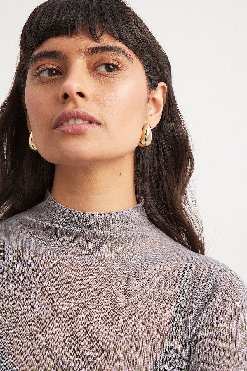 Teardrop Stud Earrings