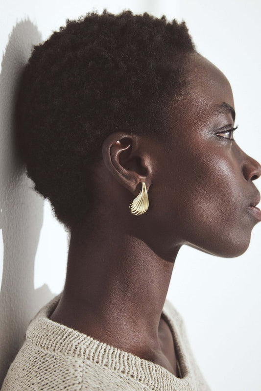 Na-kd Textured Teardrop Earrings