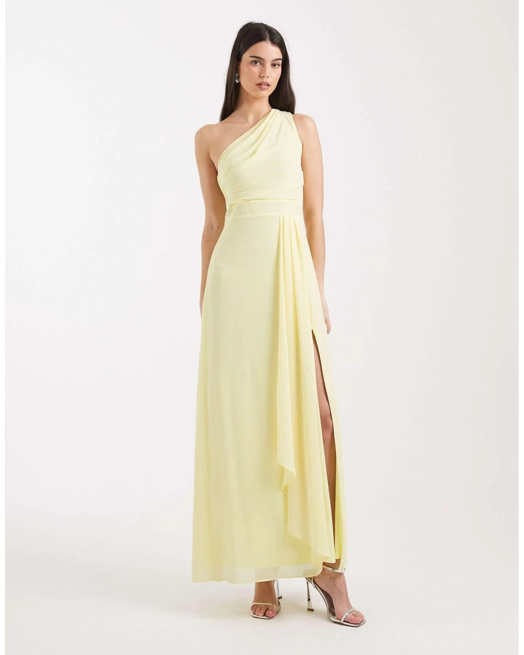 TFNC - chiffon one shoulder bridesmaid dress