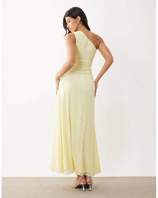 TFNC - chiffon one shoulder bridesmaid dress