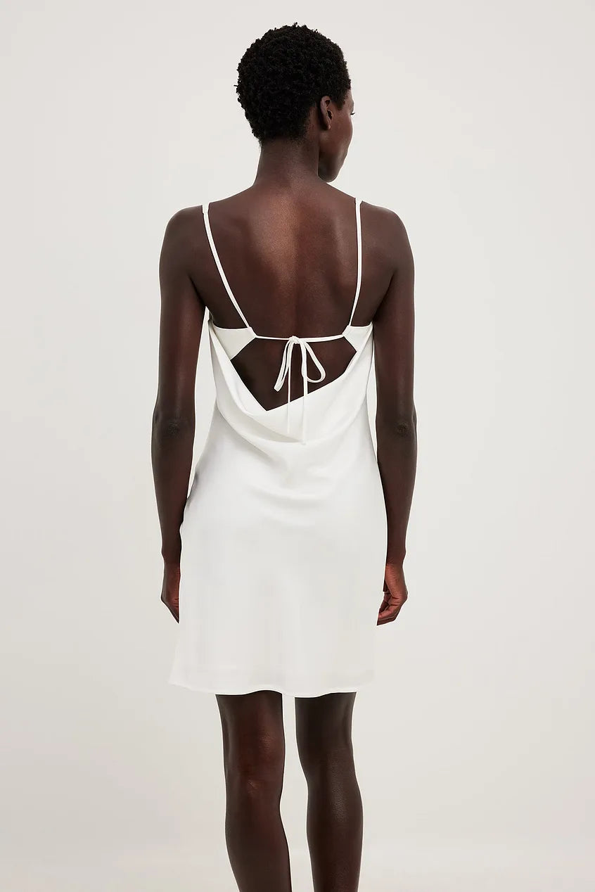 Tie Back Detail Mini Dress
