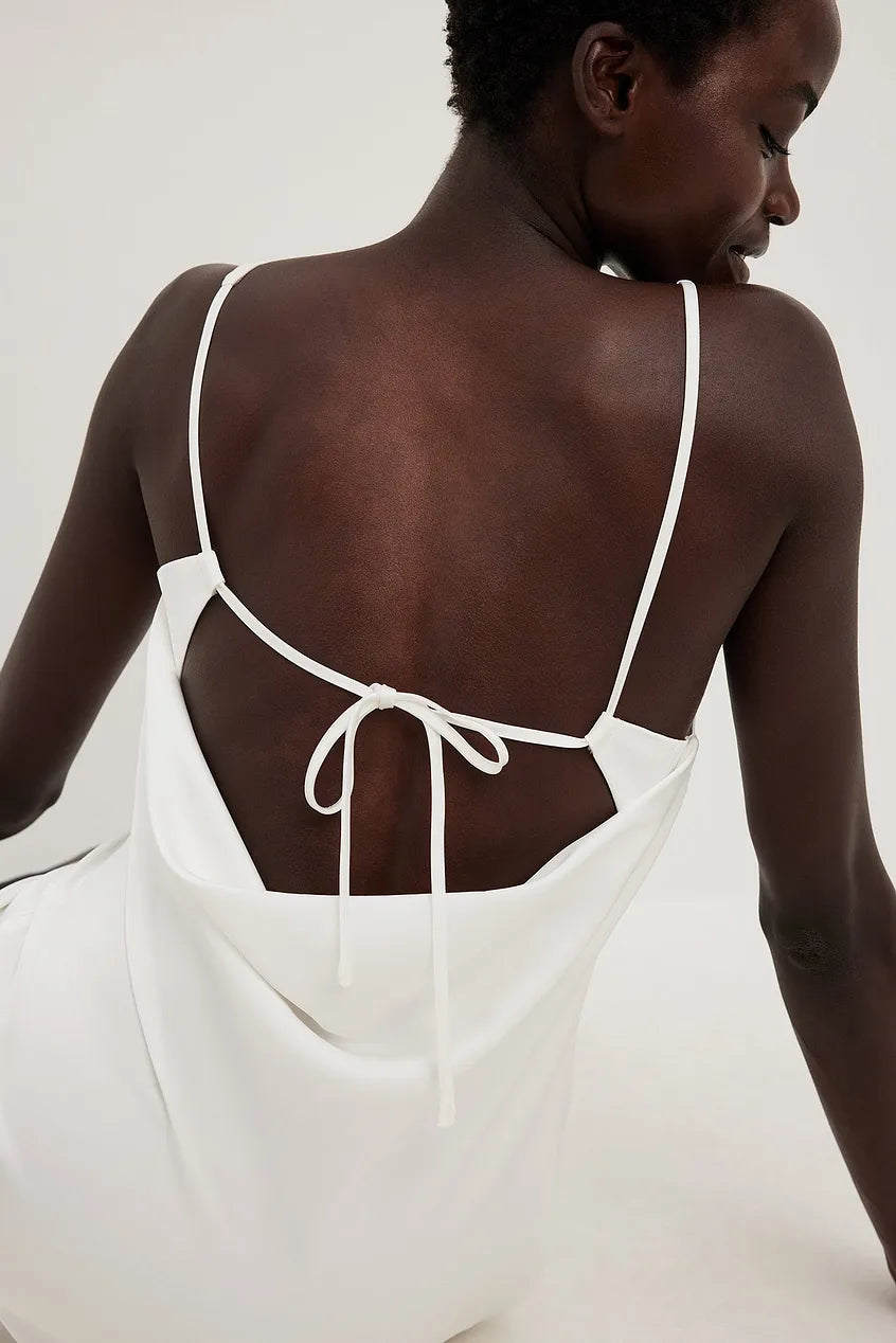Tie Back Detail Mini Dress