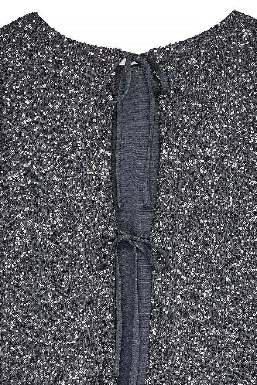 Na-kd Tie Back Sequin Top