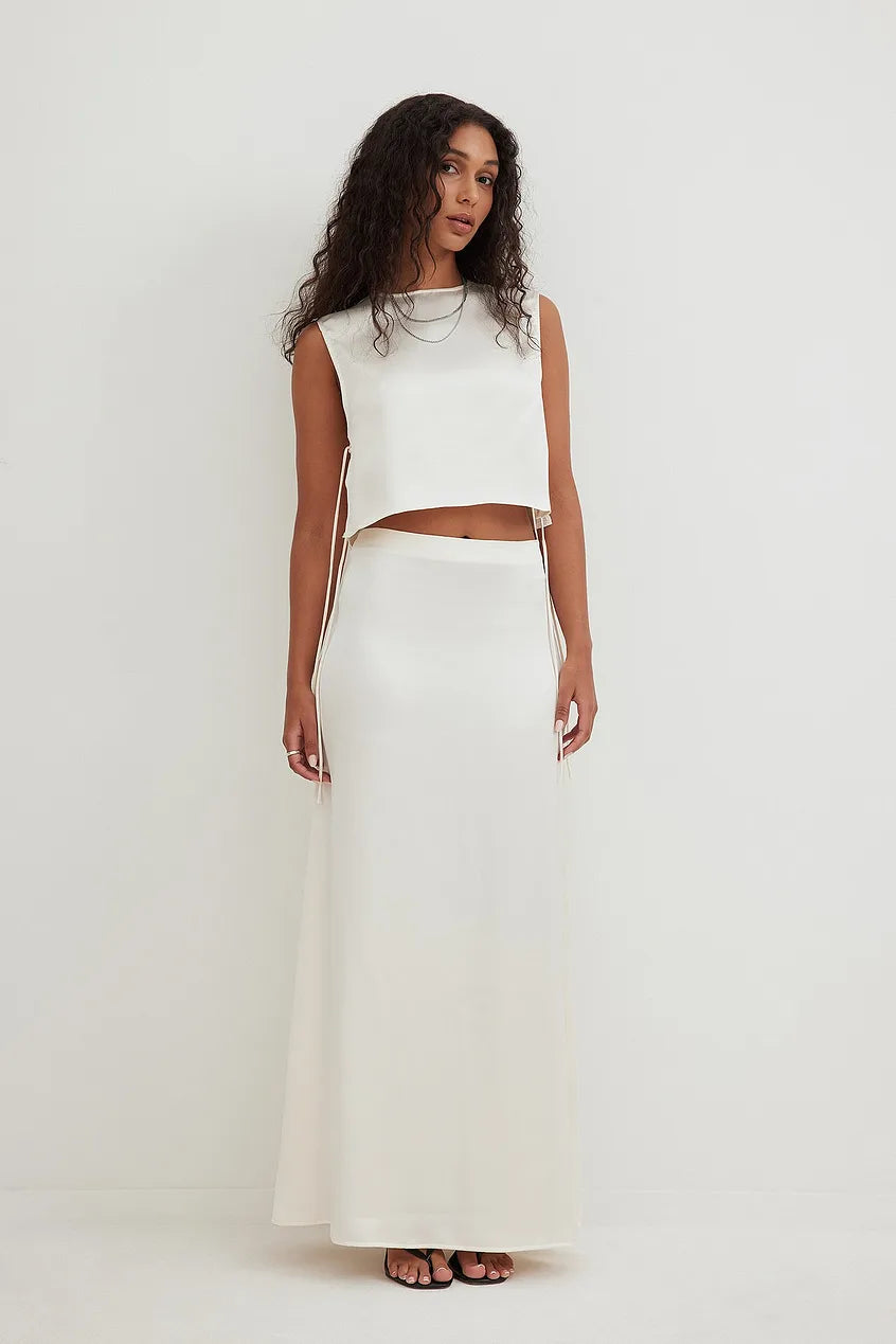 Tie Detail Satin Top