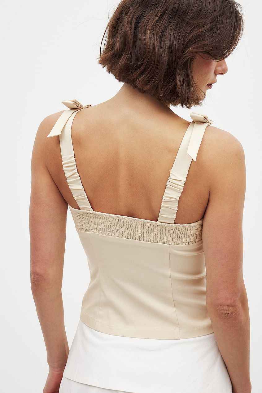 Na-kd Tie Shoulder Corset Top