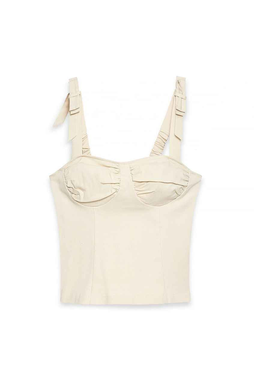 Na-kd Tie Shoulder Corset Top