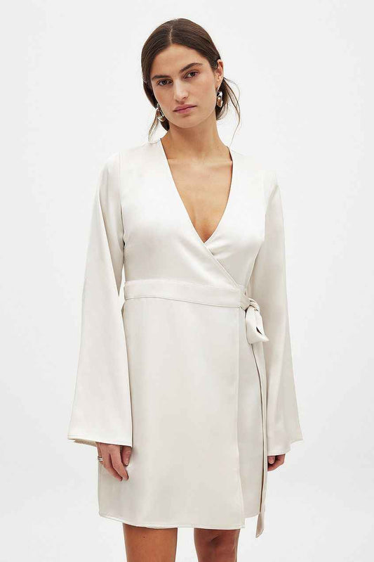 Na-kd Tie Waist Flowy Mini Dress