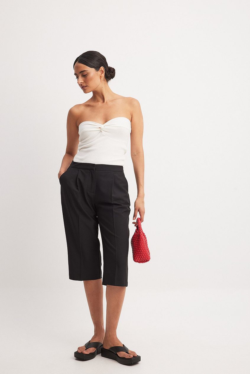 Twist Detailed Knitted Tube Top