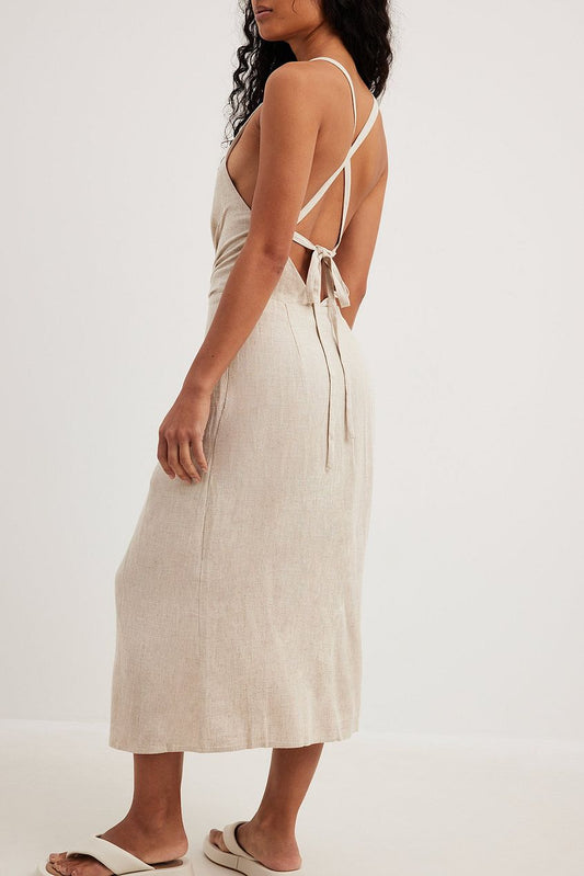 Twist Detail Midi Dress