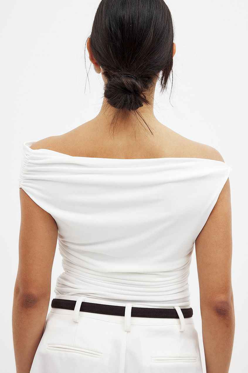Na-kd Twist Off Shoulder Top