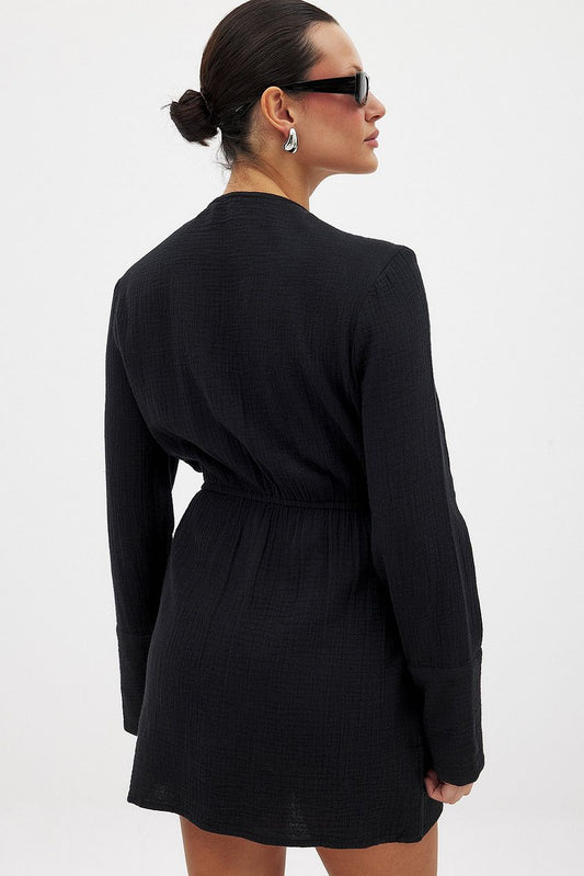 Na-kd Twisted Front Shirt Dress